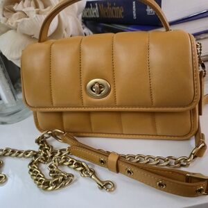 Coach Turnlock Clutch 20 Leather Crossbody Bag